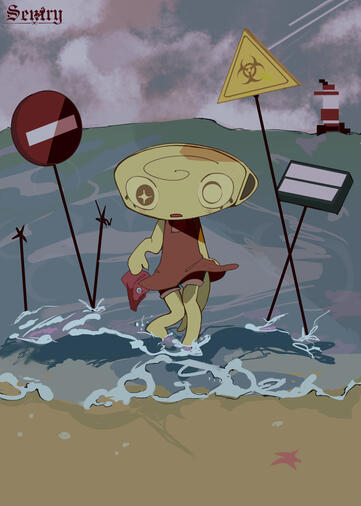 "By the sea"