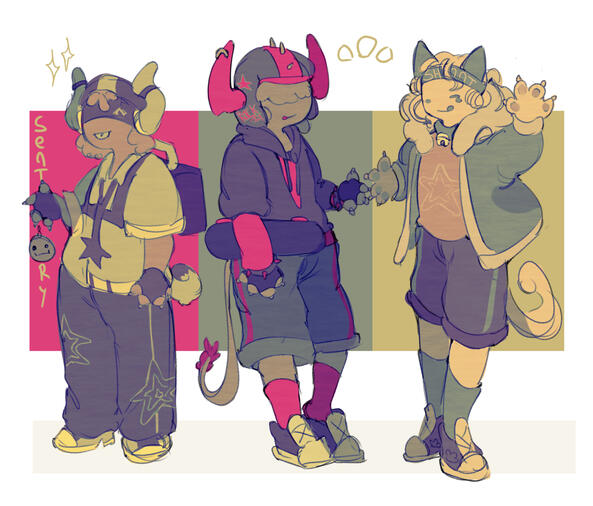 RGB trio doodle - PHIGHTING!